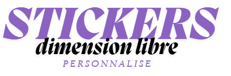 Stickers à ton idée dimension libre
